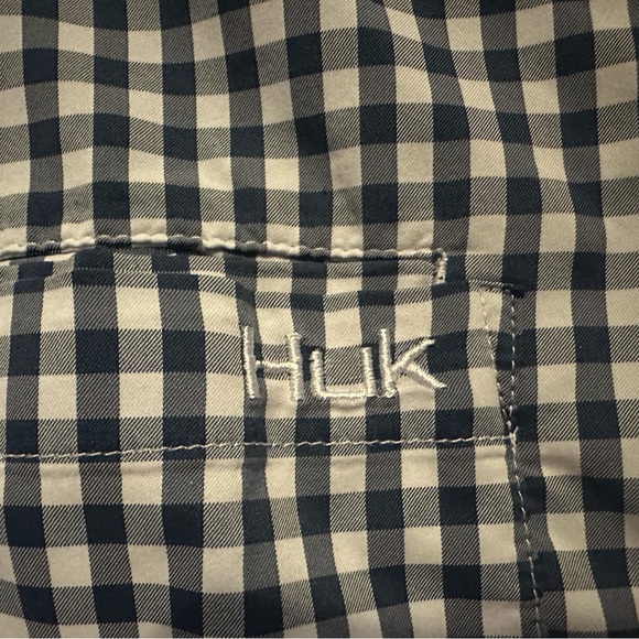 Huk brand gingham dress shirt; breathable and in excellent condition. - Picture 2 of 6